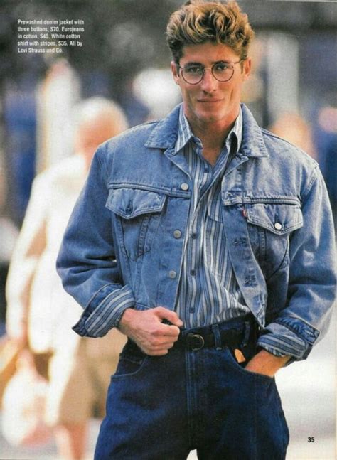 men's jeans 80s fashion